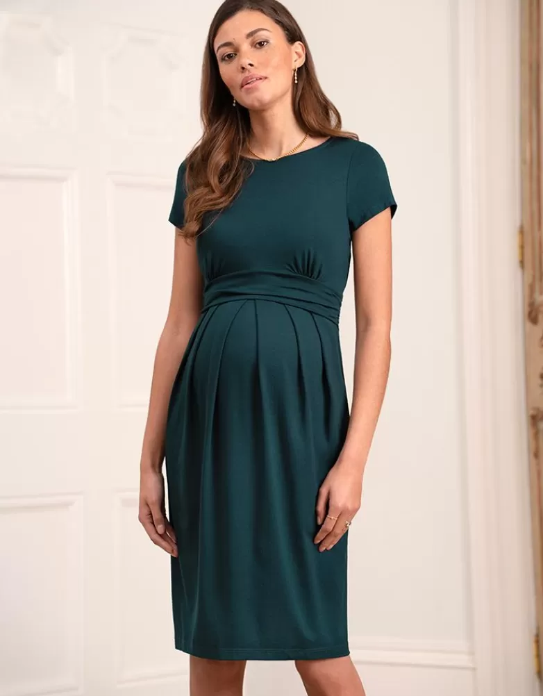 Seraphine Umstands- & Stillkleid in Smaragd |